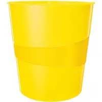 Leitz Papirkurv WOW 15 liter Gul