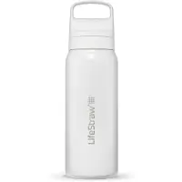 LifeStraw Go 2.0 Stainless Steel Water Filter Bottle 700ml, Hvit