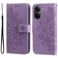 Mtp Products Xiaomi Redmi Turbo 5 Max Mandala Series Lommebok-deksel - Lilla