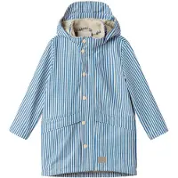 MarMar COPENHAGEN Regnjakke - PU - oktober - Blue Stripe - - 4-5 år (104-110) - Regnjakke