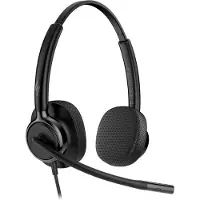 HP Poly Mission 425 - Mission 400 Series - hodesett - on-ear - kablet - USB-C, USB-A - svart - Certified for Microsoft Teams, Zoom Certified, Works With Chromebook Certified