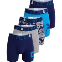 Cr7 Boxershorts - 5-pack - Flerfarget m. Trykk - - 7-9 år (122-134) - Boxershorts