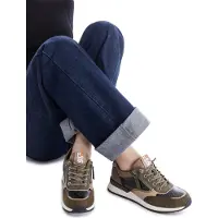 Refresh for woman. 17296002-KAKI Trainers 172960 green (37), Flat, Laces, Casual