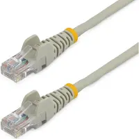 StarTech.com 0.5m Gray Cat5e / Cat 5 Snagless Ethernet Patch Cable 0.5 m - patch cable - 50 cm - grey - Grå - 0.5 meter