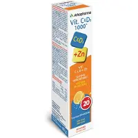 Arkopharma vitamin C og D3 1000 mg, 20 tabletter