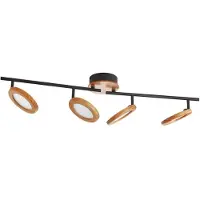 LINDBY LED-spotlight Manel, tre, 84 cm lang, 4 lyskilder