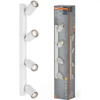 Osram downlight OCTAGON, hvit, 4 lyskilder, GU10-LED 927 dimbar