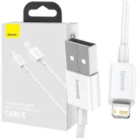 Baseus Superior USB - Lightning-kabel 2,4A 0,25 m Hvit (CALYS-02)