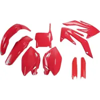Ufo Honda Crf 250r 2006-2007 Hokit105f-070 Fork Protectors & Plastsett