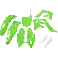 Ufo Kawasaki Kxf 450 2012-2012 Kakit217f-026 Fork Protectors & Plastsett
