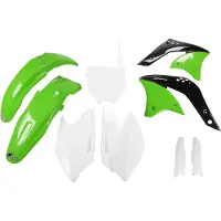Ufo Kawasaki Kxf 250 2006-2006 Kakit204f-999 Fork Protectors &amp; Plastsett