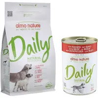 Almo nature Daily all Breeds okse & ris - Sparpakke: 2 x 1,2 kg