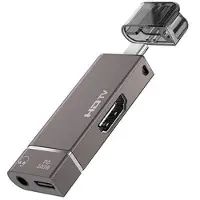 Mtp Products USB-C til HDMI 4K-adapter med 100 W PD USB-C og minijack for Mac, iPhone, Android