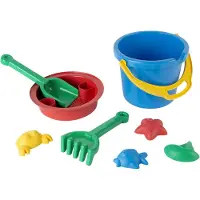 Dantoy Bøttesett - 8 Deler - Blå - - OneSize - Sandleker