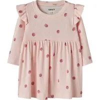 Name it Kjole - Rib - NbffoApple - Vugge Rosa - - 74 - Kjole
