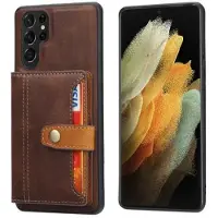 Mtp Products Samsung Galaxy S26 Ultra Retro Style Deksel med Lommebok - Brun