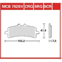 TRW Carbon Race Longlife Aprilia Rsv4 1000 Factory 10 Sintrede Bremseklosser