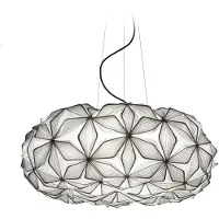 Slamp Pendellampe C'EST LA VIE, svart/kabel svart, Ø 70 cm