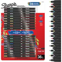 Sharpie Creative Acrylic Marker Assorted Colours Fine tip 36-Blister