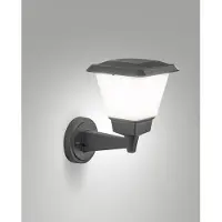 FABAS LUCE Utendørs vegglampe Lena, mørkegrå, metall, E27, 27 cm, IP54
