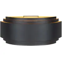 Highlight Sofia vegglampe, svart, bredde 30 cm, aluminium, E14