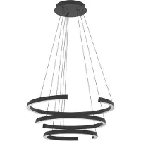 Stars of Light LED-hengelampe LABONETE svart Ø 80 cm med 3 lyskilder