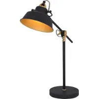 Steinhauer Nové bordlampe, justerbar, svart