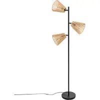 Atmosphera gulvlampe boho GIADA, 3 dreibare skjermer, 150 cm