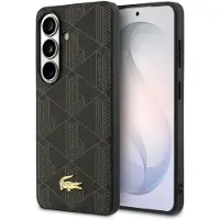 Lacoste Samsung Galaxy S26+ PVC Blend Monogram Gold Logo magnetisk-deksel - brun