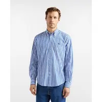 HARMONT & BLAINE for man. CRQ001013683B Sorbetto blue striped shirt (M), Casual, Cotton, Long sleeve