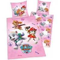 Paw Patrol Pink Sengetøj - 100 procent bomuld