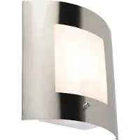 QAZQA Utendørs vegglampe stål IP44 skumringssensor - Emmerald