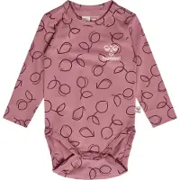 Hummel Body I/e - hmlElvira - Rosa - - 1 år (80) - Langermet Body