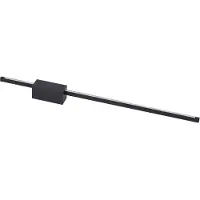 LUCANDE LED-vegglampe Skaila, svart, lengde 90 cm, 3000 K