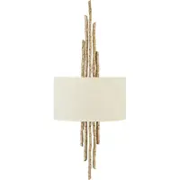 HINKLEY Vegglampe Spyre, hvit/krem-gull