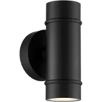 Nordlux Utendørs vegglampe Artilus, svart, aluminium, IP54, opp/ned