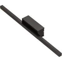 Quitani LED-vegglampe Tolu, svart, bredde 45 cm
