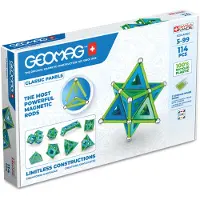 Geomag Magnetsett - Classic+ Paneler resirkulert - 114 Deler - - OneSize - Magnetisk leketøy