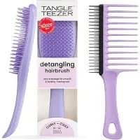 Tangle Teezer Hårbørste - Ultimate Detangler Ntrl Curly - Purple - - OneSize - Hårbørste