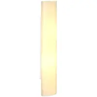 LINDBY vegglampe Ophelia, høyde 39 cm, hvit, glass