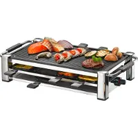 Rommelsbacher RCC 1500 - Plancha - elektrisk - krom