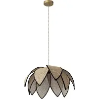 Osram hengelampe Decor Rattan Lotus, Ø 48 cm, beige, E27