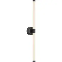 Maytoni LED-vegglampe Axis, svart, lengde 63 cm aluminium/akryl