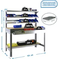 Simon Rack Simonwork (bancos De Trabajo) Bt1 Box Arbeidsbenk 1445x1210x610 Mm