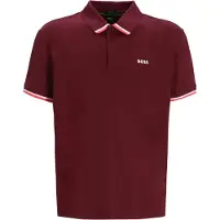BOSS for man. 50538185 Paddy Lux Heritage maroon polo shirt (M), Casual, Cotton, Short sleeve