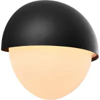 Nordlux Utendørs vegglampe Scorpius Round, svart, plast