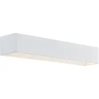 Arcchio LED-vegglampe Karam, 53 cm, hvit, metall, opp/ned