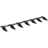 Vevor Skuffetannstang, 60'', Kraftig traktorskuffe med 7 tenner for lastertraktor, kompaktlaster, 1860 kg lastekapasitet, bolt-på-design, for effektiv jordgraving og skuffebeskyttelse