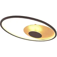 LINDBY LED-taklampe Feival, 61 cm, rust/gull, dimbar