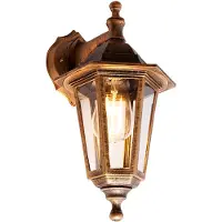 QAZQA Antikk utendørs vegglampe gull IP44 - New Haven